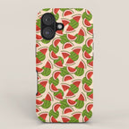 Watermelon Pattern on Cream iPhone Case Gallery Image 1