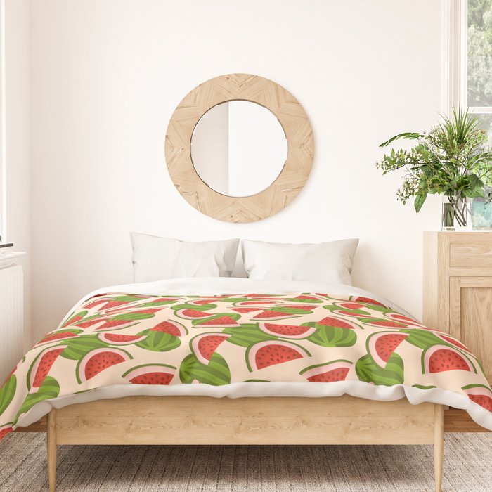 Watermelon Pattern on Cream Duvet Cover Gallery Image 3