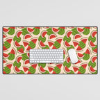 Watermelon Pattern on Cream Desk Mat Gallery Image 1