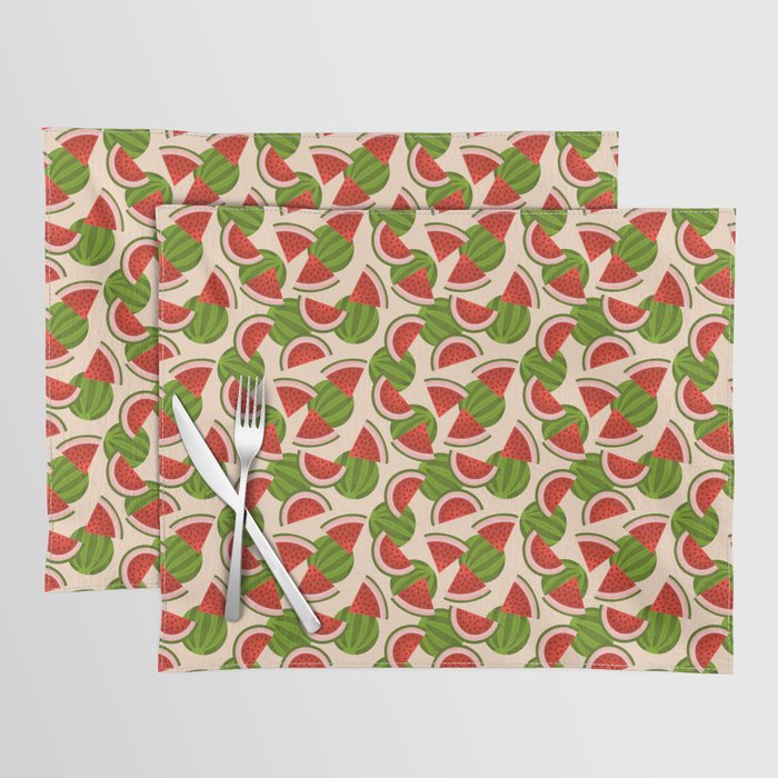 Watermelon Pattern on Cream Placemat Gallery Image 1