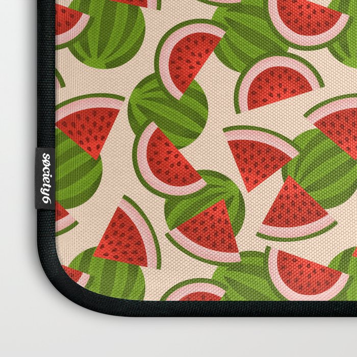 Watermelon Pattern on Cream Laptop Sleeve Gallery Image 3