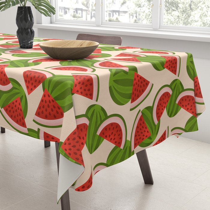 Watermelon Pattern on Cream Tablecloth Gallery Image 3