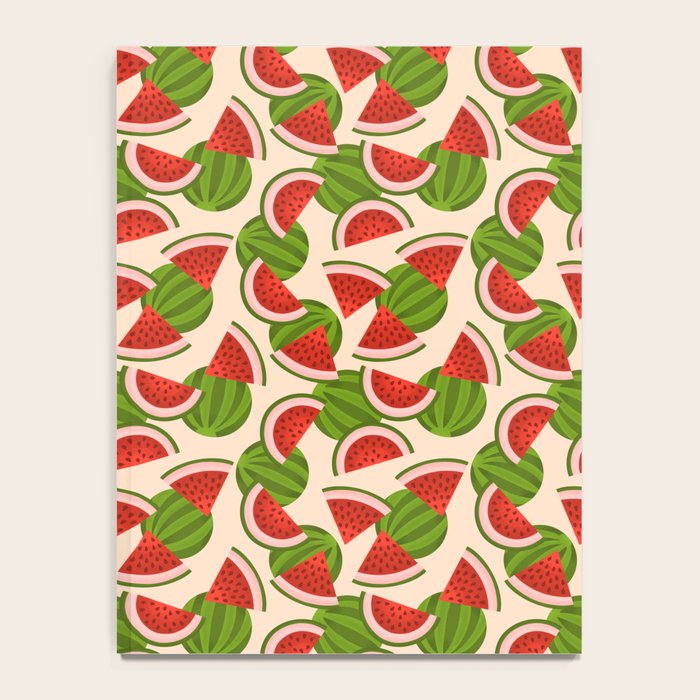 Watermelon Pattern on Cream Notebook Gallery Image 4