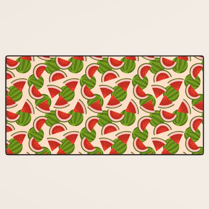 Watermelon Pattern on Cream Desk Mat Gallery Image 3