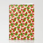 Watermelon Pattern on Cream Stationery Card Gallery Image 2