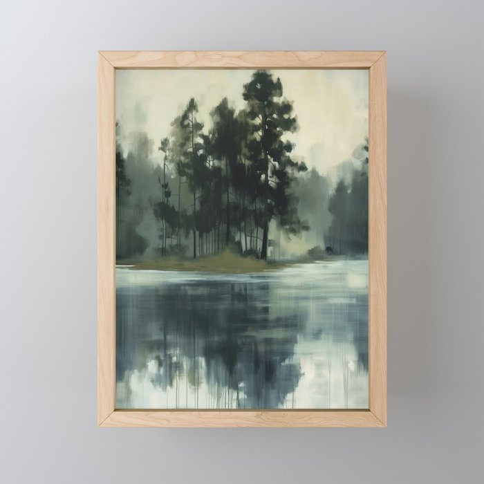 Country Lake I Mini Art Print Gallery Image 1