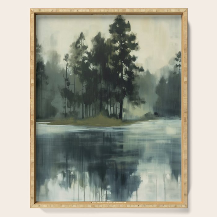 Country Lake I Serving Tray Gallery Image 1