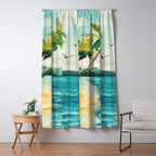 Palm Trees 1 Window Curtain Gallery Image 5
