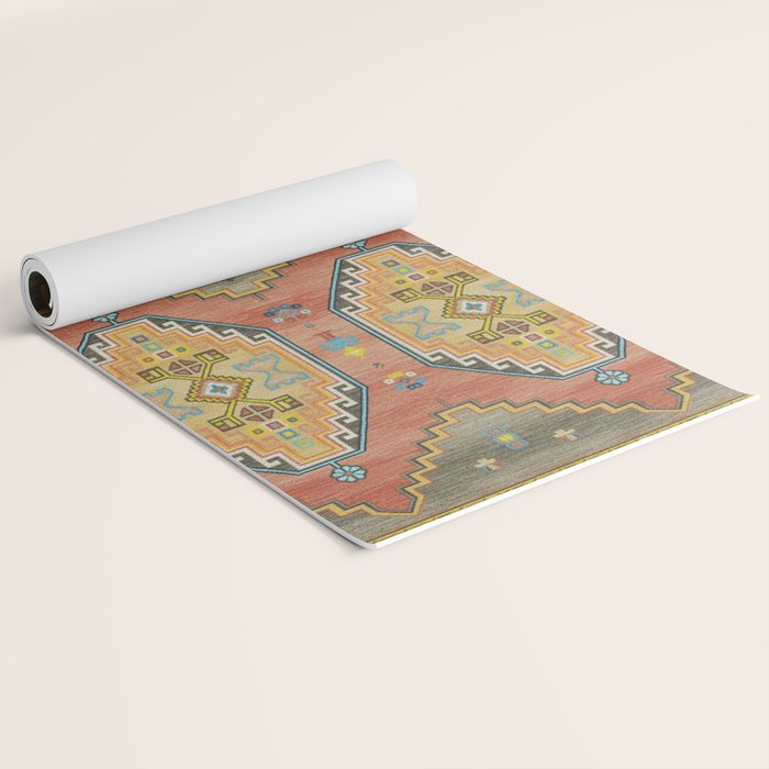 Moroccan Berber Geometric Rug Pattern Yoga Mat Gallery Image 2