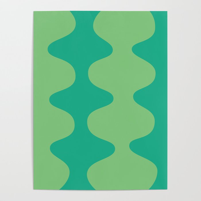 Retro Abstract  Green Poster Gallery Image 4