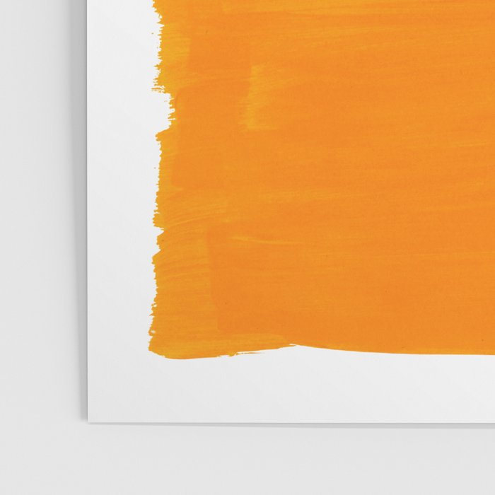 Minimalist Mid Century Mango Shade Black Lines Sunset Landscape Fun Poster Gallery Image 3