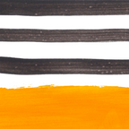 Minimalist Mid Century Mango Shade Black Lines Sunset Landscape Fun Coffee Mug Gallery Image 2