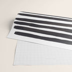 Minimalist Mid Century Mango Shade Black Lines Sunset Landscape Fun Wrapping Paper Gallery Image 2