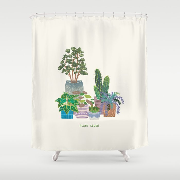 plant lover T2 Shower Curtain Gallery Image 1