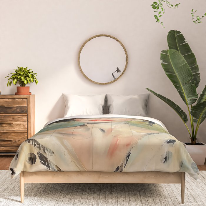 Elegant Lady in Wide Hat Comforter Gallery Image 3