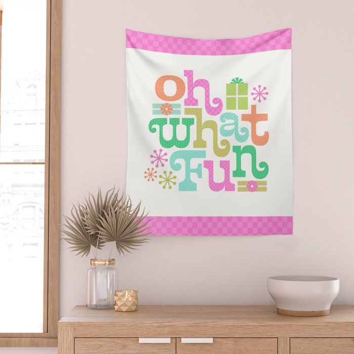 Oh What Fun Wall Tapestry Gallery Image 2