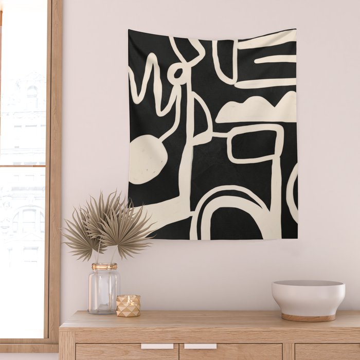 Abstract Lines 1 Wall Tapestry Gallery Image 2