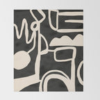 Abstract Lines 1 Throw Blanket Gallery Image 2