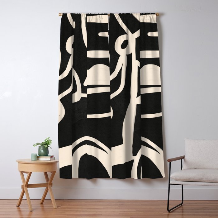 Abstract Lines 1 Window Curtain Gallery Image 1