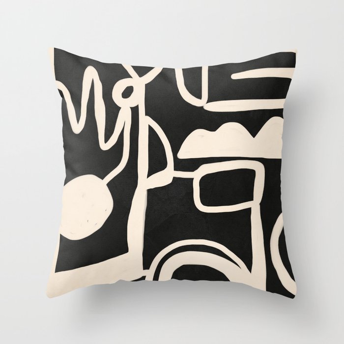 Abstract Lines 1 Throw Pillow Gallery Image 6