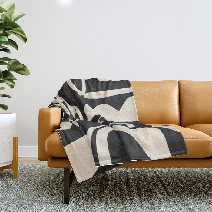 Abstract Lines 1 Throw Blanket Gallery Image 1