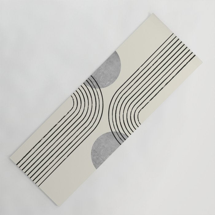 Sun Arch Double - Grey Yoga Mat Gallery Image 1
