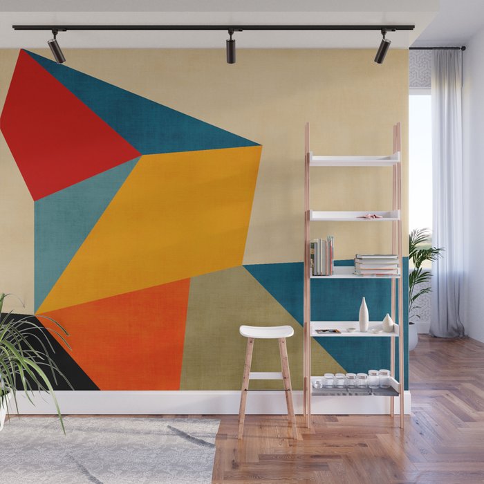 Geometric Colorful Modern Design Wall Mural Gallery Image 1