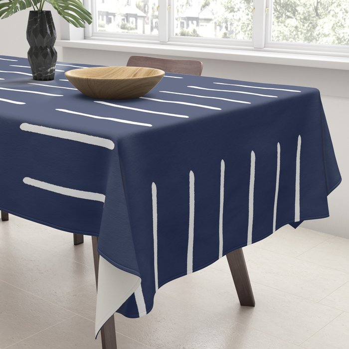 Mudcloth (Navy) Tablecloth Gallery Image 3