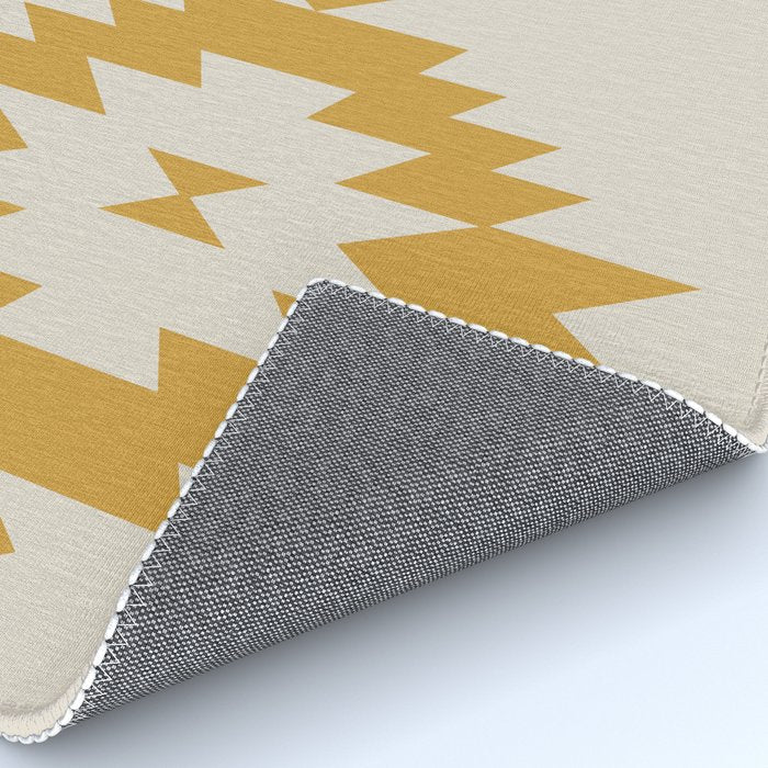 Southwestern Minimalism - Golden Yellow Neutral Beige Rug Gallery Image 4