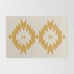 Southwestern Minimalism - Golden Yellow Neutral Beige Rug Gallery Image 2