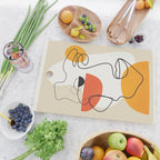 Abstract Face Line Design 03 Cutting Board Gallery Image 2