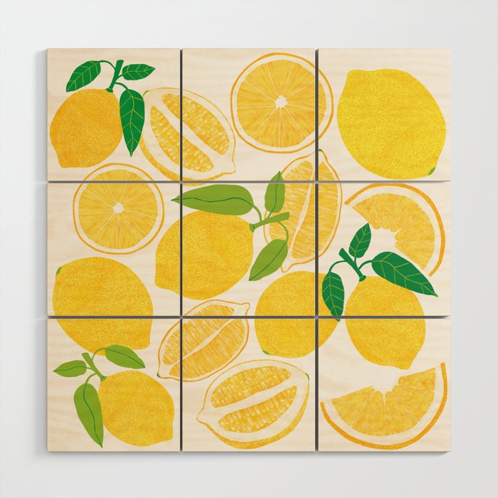 Lemon Harvest Wood Wall Art Gallery Image 1