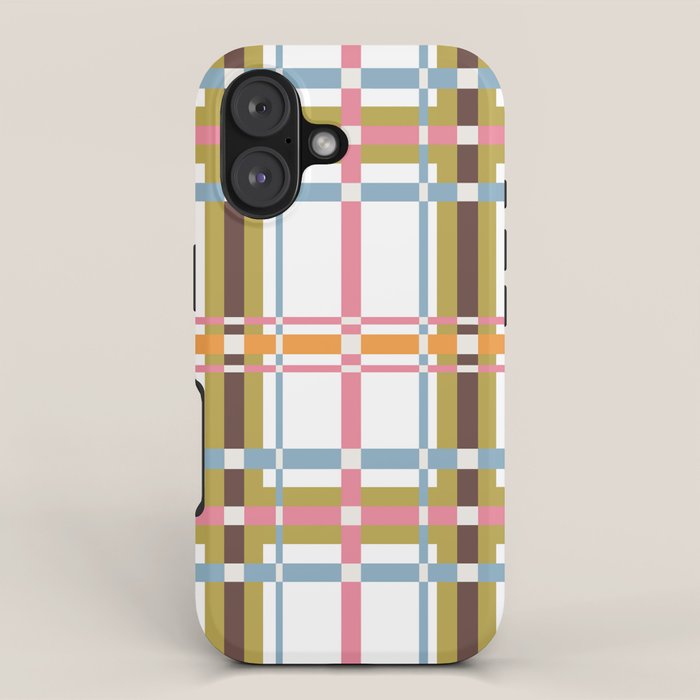 Bold Crosshatch Colorful iPhone Case Gallery Image 1