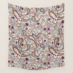 Whimsical Paisley Romance Wall Tapestry Gallery Image 4