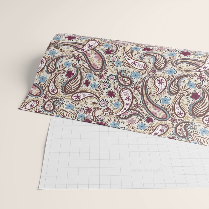 Whimsical Paisley Romance Wrapping Paper Gallery Image 2
