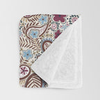 Whimsical Paisley Romance Throw Blanket Gallery Image 3