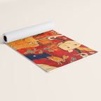 Animal Grotesques Mughal Carpet Fragment 2 Yoga Mat Gallery Image 2
