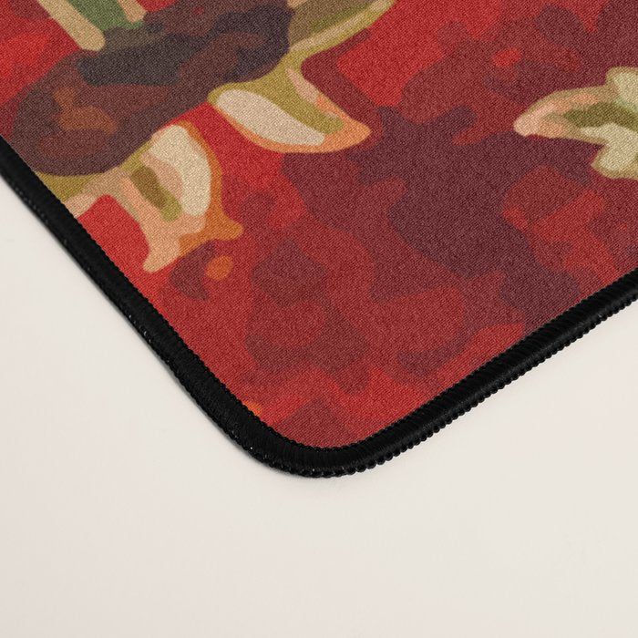 Animal Grotesques Mughal Carpet Fragment 2 Desk Mat Gallery Image 4