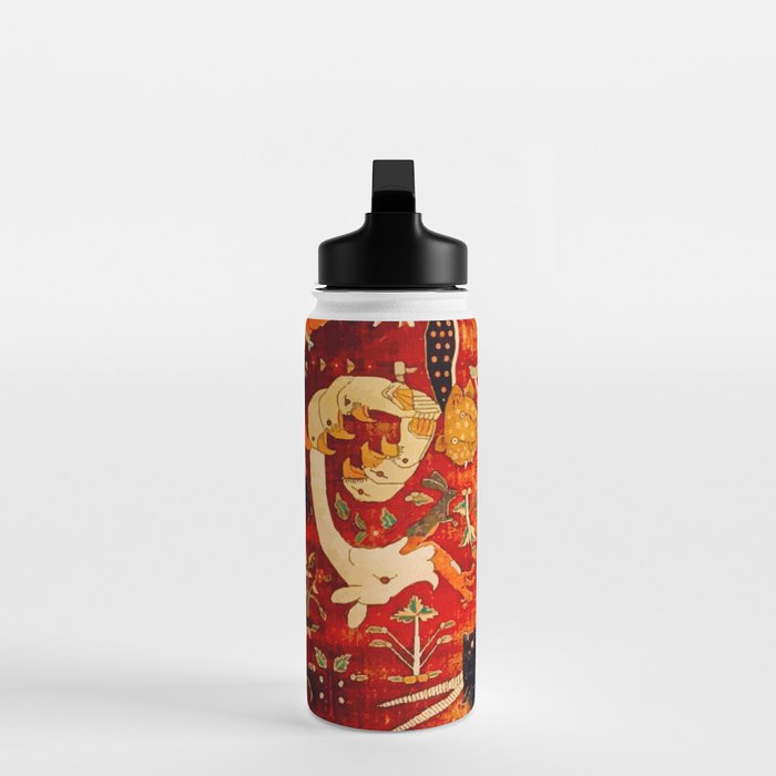 Animal Grotesques Mughal Carpet Fragment 2 Water Bottle Gallery Image 3