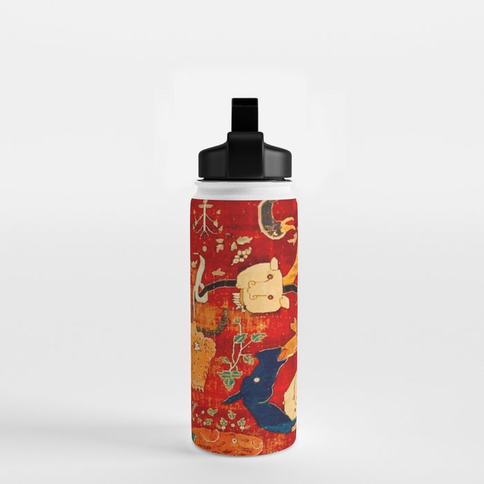 Animal Grotesques Mughal Carpet Fragment 2 Water Bottle Gallery Image 2