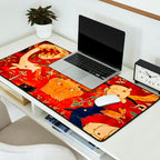 Animal Grotesques Mughal Carpet Fragment 2 Desk Mat Gallery Image 2