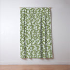 Elegant Epsom and Bit Of Blue Leaves Window Curtain Gallery Image 3