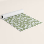 Elegant Epsom and Bit Of Blue Leaves Yoga Mat Gallery Image 2