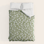 Elegant Epsom and Bit Of Blue Leaves Comforter Gallery Image 6