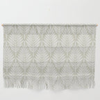 Linocut Palm Leaves . Neutral Wall Hanging Gallery Image 1