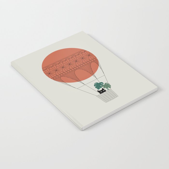 Cat Landscape 138: Hot Sun Balloon Notebook Gallery Image 1