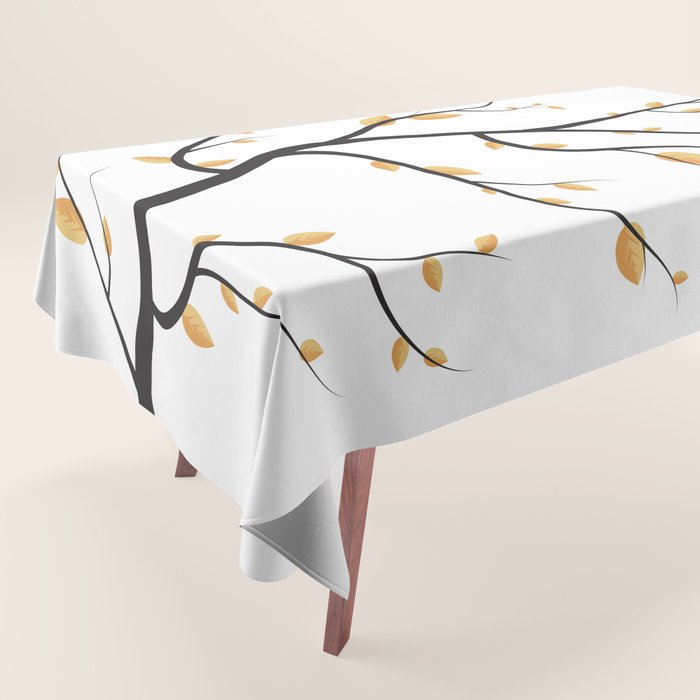golden leaves Tablecloth Gallery Image 1