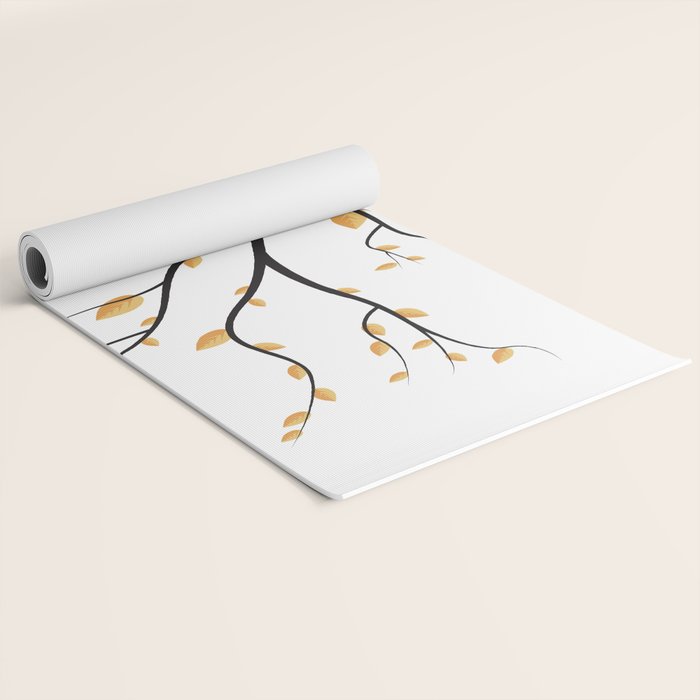 golden leaves Yoga Mat Gallery Image 2