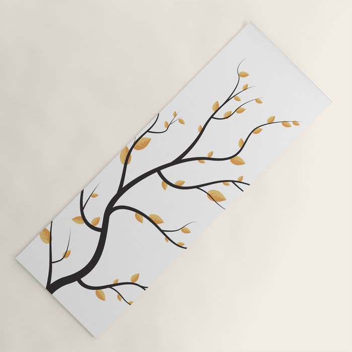 golden leaves Yoga Mat Gallery Image 1