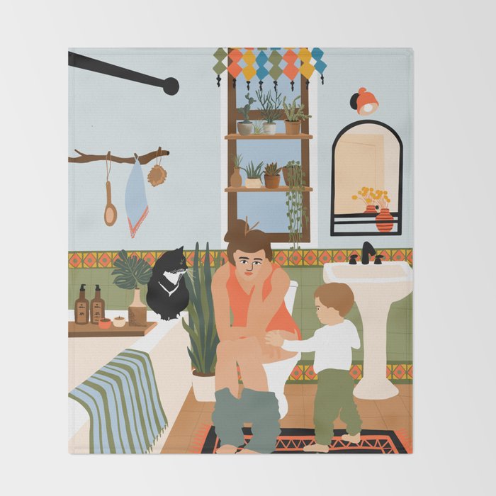 Personal boundaries Throw Blanket Gallery Image 2